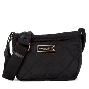 Pre-loved Marc Jacobs Quilted Nylon Crossbody Bag in Black